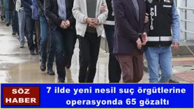 7 ilde yeni nesil suç örgütlerine  operasyon