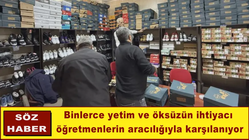 Binlerce yetim ve öksüzün ihtiyacı  öğretmenlerin aracılığıyla karşılanıyor