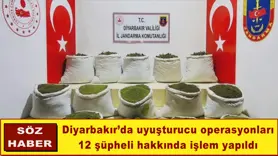 Diyarbakır’da uyuşturucu operasyonları