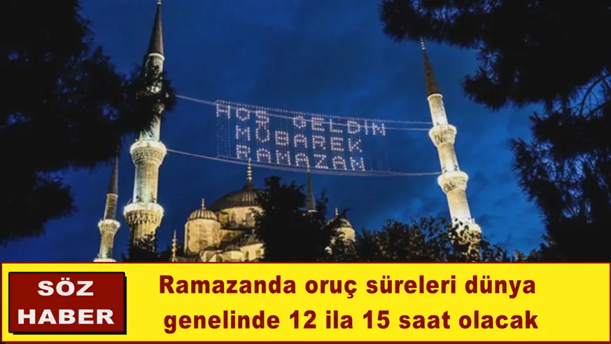 Ramazanda oruç süreleri