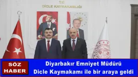 Diyarbakır Emniyet Müdürü Dicle Kaymakamı ile bir araya geldi