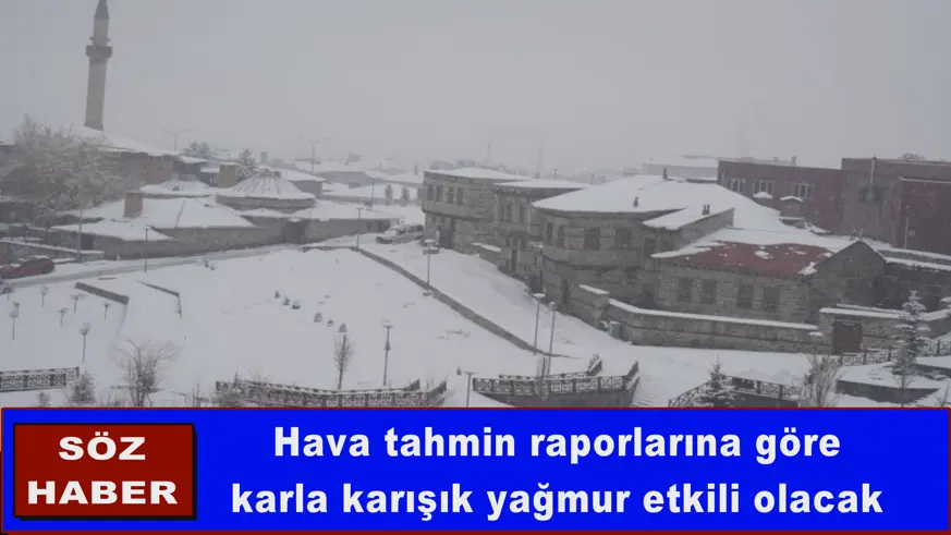 Doğu’ya kar yağmurla karışık geri geliyor