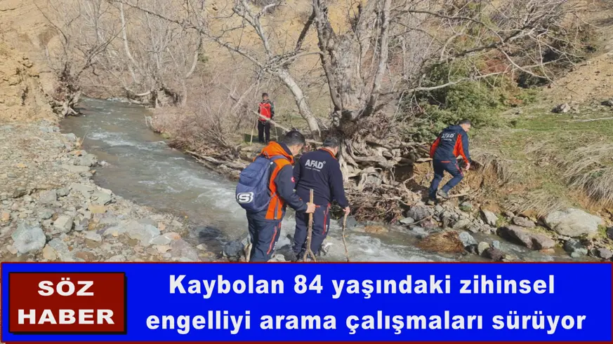 Kaybolan 84 yaşındaki zihinsel  engelliyi arama çalışmaları sürüyor