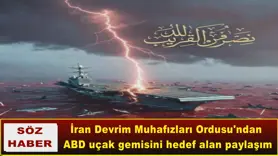 ABD uçak gemisini hedef alan paylaşım
