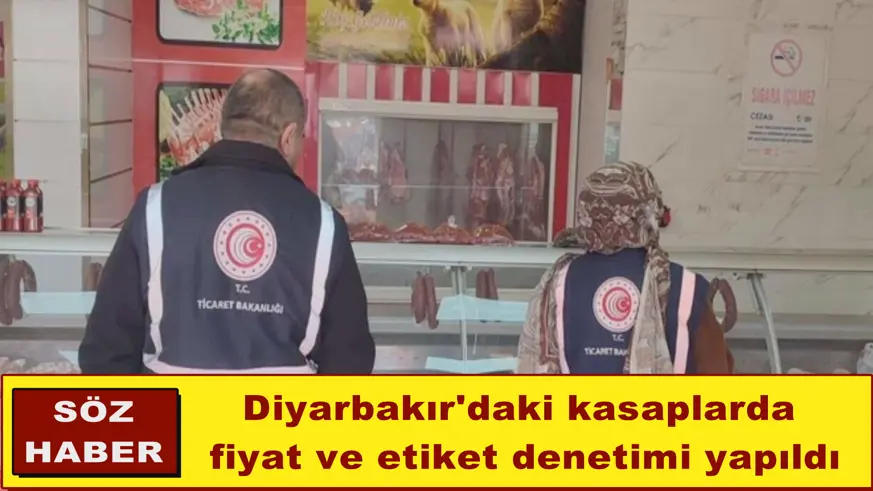 Diyarbakır'daki kasaplarda fiyat ve etiket denetimi yapıldı