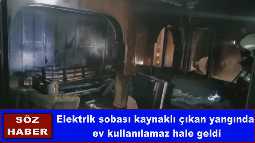 Elektrikli soba evi küle çevirdi