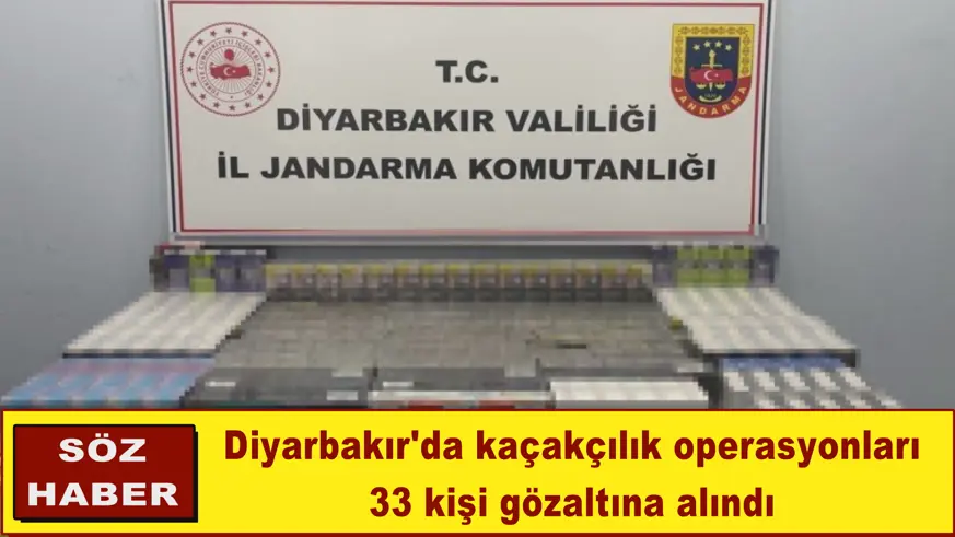Diyarbakır'da kaçakçılık operasyonları