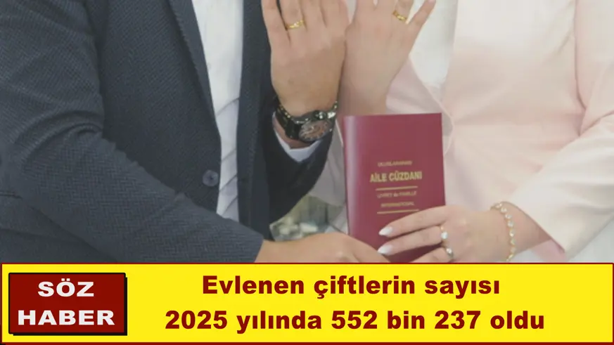 Evlenen çiftlerin sayısı