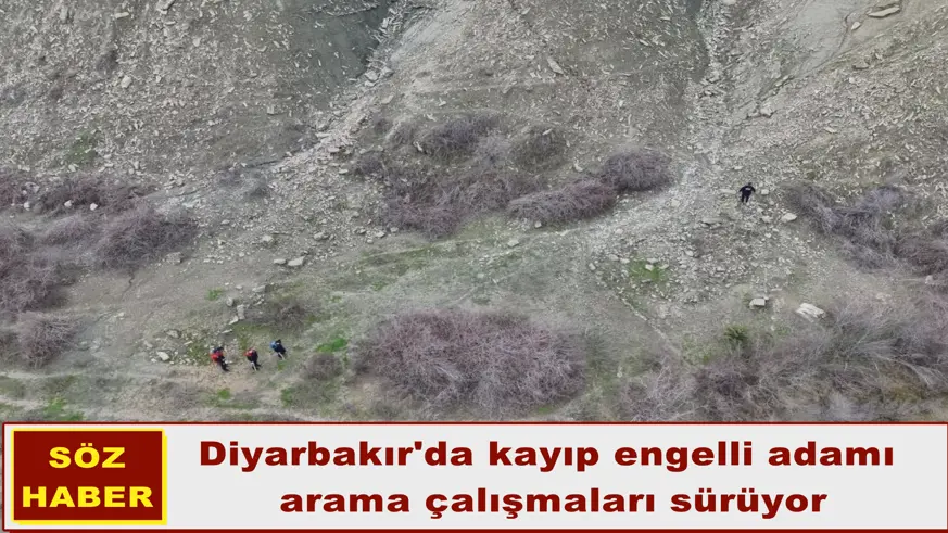 Diyarbakır'da kayıp engelli adamı  arama çalışmaları sürüyor