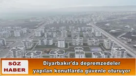 Diyarbakır'da depremzedeler yapılan konutlarda güvenle oturuyor
