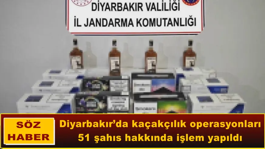 Diyarbakır’da kaçakçılık operasyonları