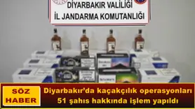 Diyarbakır’da kaçakçılık operasyonları