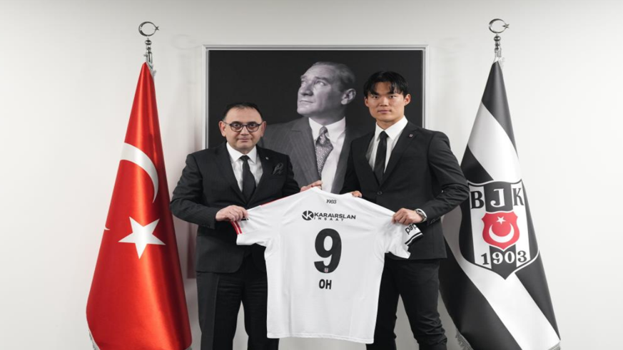 Beşiktaş, Hyeongyu Oh ile 3,5 yıllık sözleşme imzaladı
