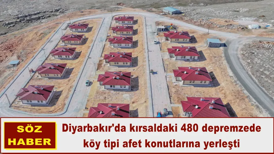 Diyarbakır'da kırsaldaki 480 depremzede, köy tipi afet konutlarına yerleşti