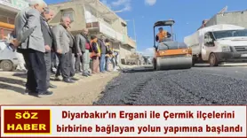 Ergani-Çermik yolunun yapımına başlandı
