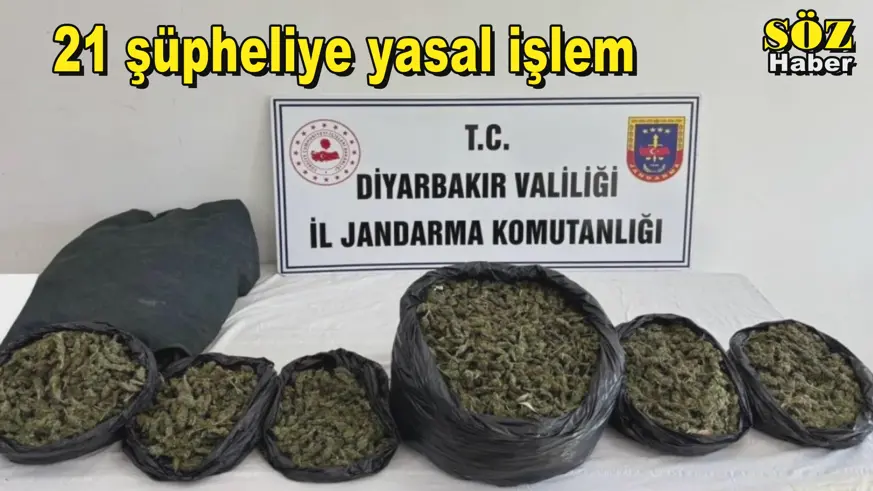 21 şüpheliye yasal işlem