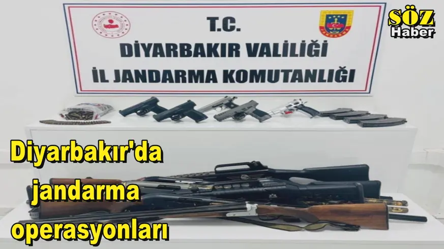 Diyarbakır'da jandarma operasyonları
