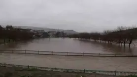 Dereler taştı Tarım arazisi Su altında kaldı