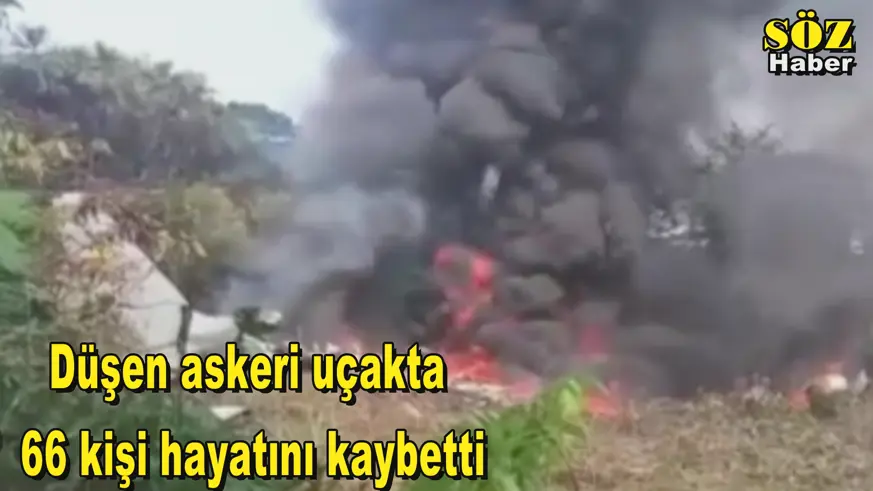 Düşen askeri uçakta  66 kişi hayatını kaybetti