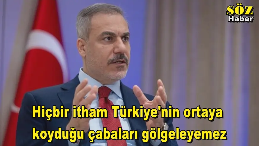 Hiçbir itham Türkiye'nin ortaya  koyduğu çabaları gölgeleyemez