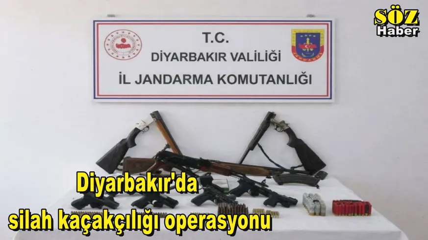 Diyarbakır'da silah kaçakçılığı operasyonu
