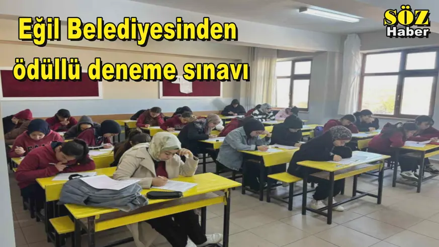Eğil Belediyesinden ödüllü deneme sınavı