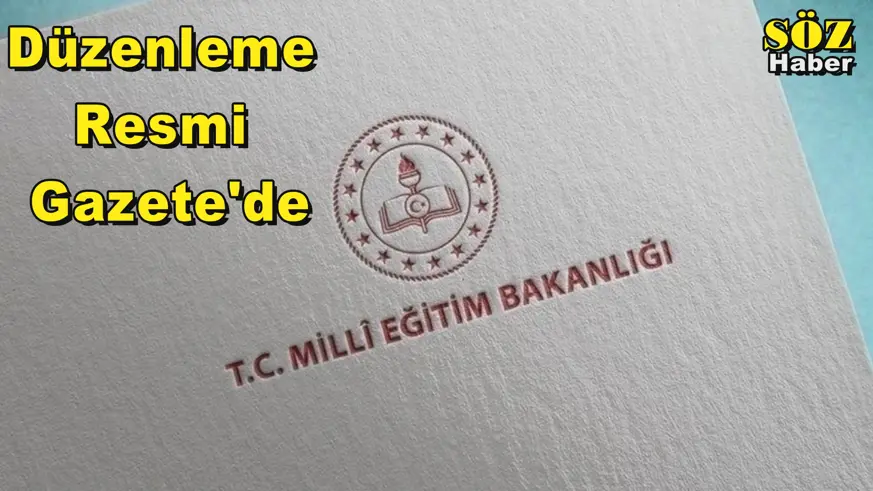 Düzenleme  Resmi Gazete'de