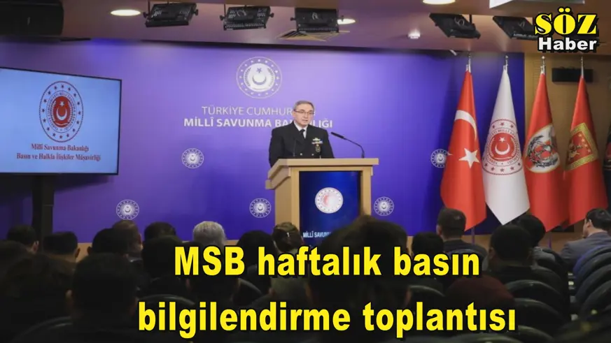 MSB haftalık basın  bilgilendirme toplantısı 