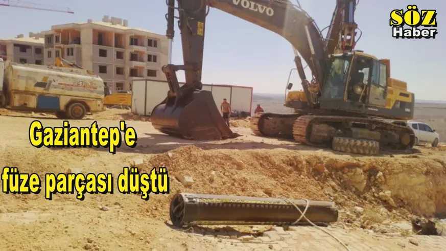 Gaziantep'e füze parçası düştü