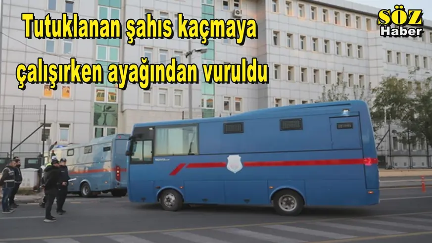 Tutuklanan şahıs kaçmaya  çalışırken ayağından vuruldu