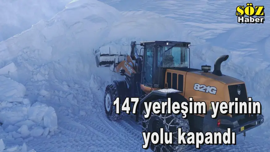 147 yerleşim yerinin yolu kapandı