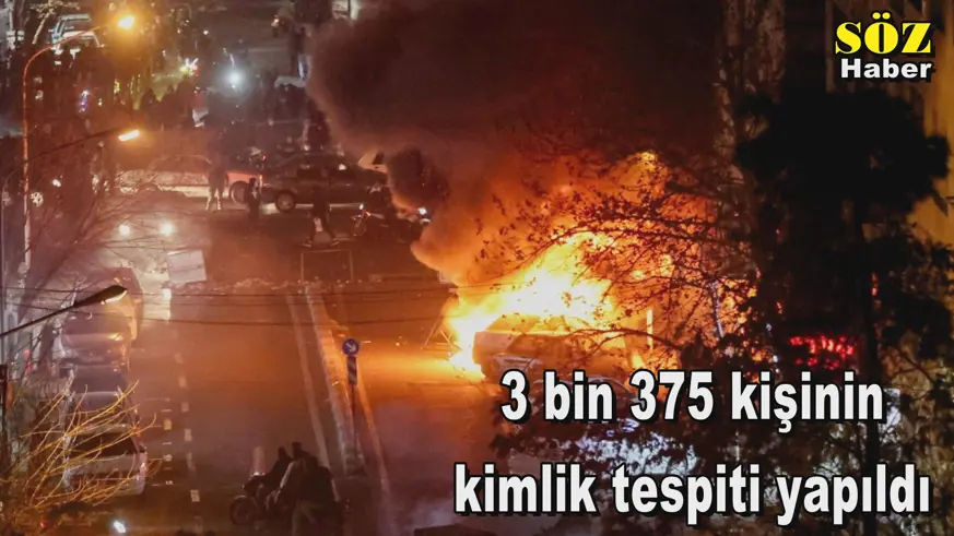  3 bin 375 kişinin  kimlik tespiti yapıldı
