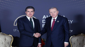 Cumhurbaşkanı Erdoğan,  Neçirvan Barzani'yi kabul etti