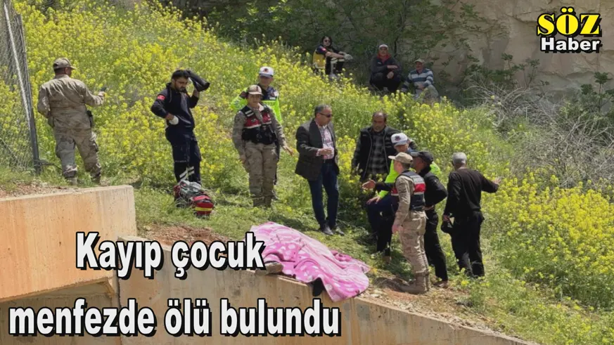 Kayıp çocuk  menfezde ölü bulundu