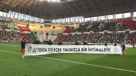 Amedspor sahaya su bilinci mesajıyla çıktı