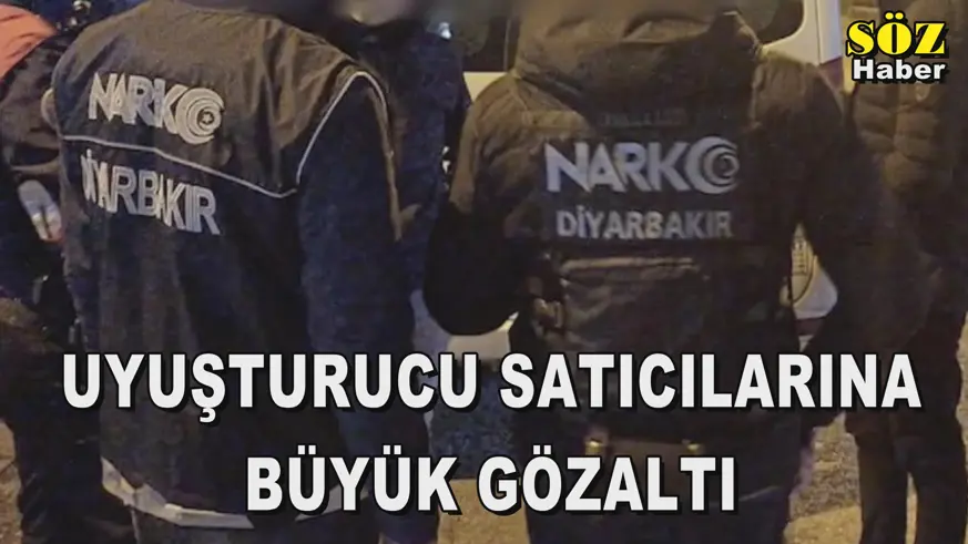 UYUŞTURUCU SATICILARINA BÜYÜK GÖZALTI