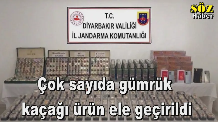 Çok sayıda gümrük  kaçağı ürün ele geçirildi