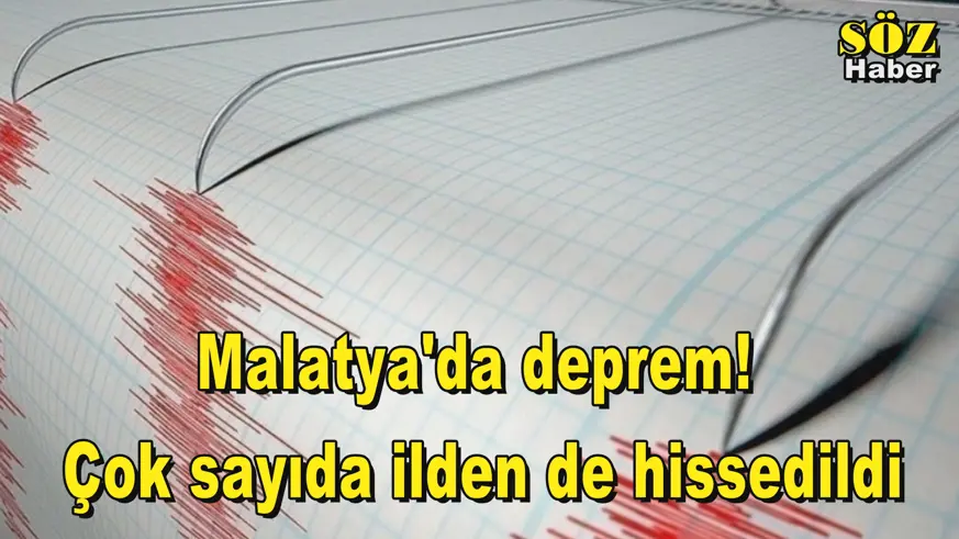 Malatya'da 5.6 büyüklüğünde deprem