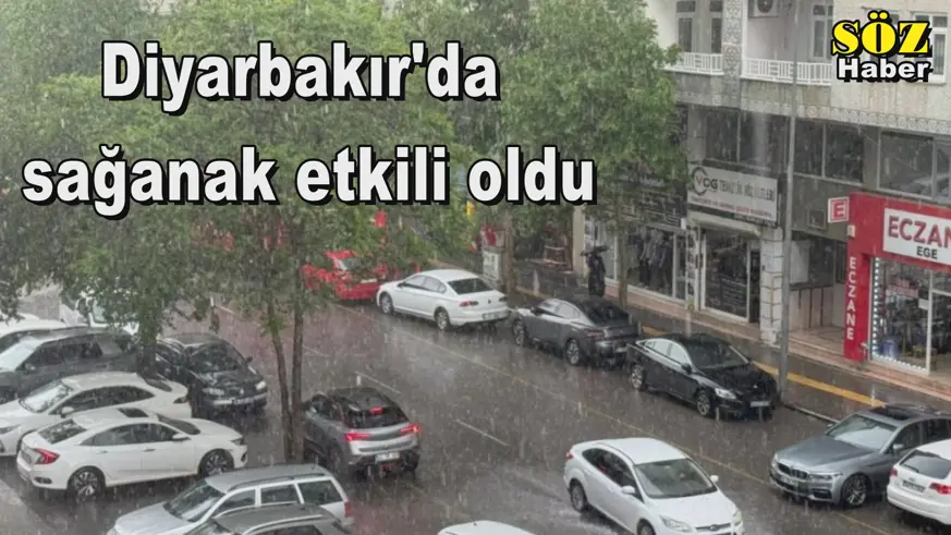 Diyarbakır'da  sağanak etkili oldu