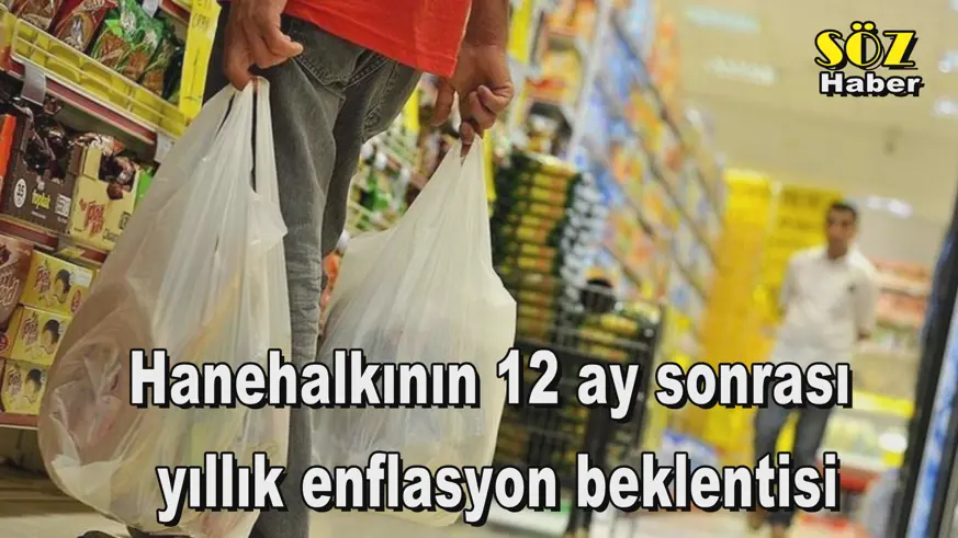 Hanehalkının 12 ay sonrası  yıllık enflasyon beklentisi