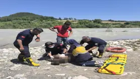 Serinlemek için  girdiği suda can verdi