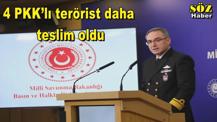 4 PKK’lı terörist daha teslim oldu