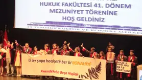 Dicle Üniversitesi Hukuk  Fakültesindeki mezuniyet töreni