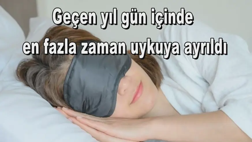 Geçen yıl gün içinde en fazla zaman uykuya ayrıldı