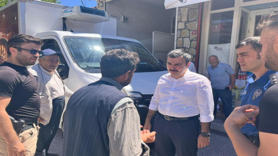 Esnaf ve vatandaşlarla bir araya geldi