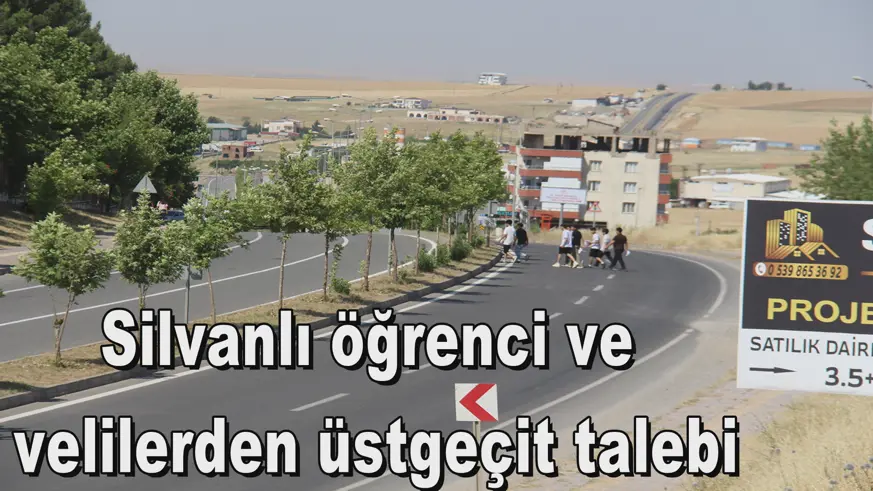 Silvanlı öğrenci ve  velilerden üstgeçit talebi