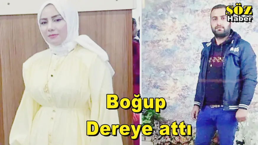 Boğup  Dereye attı