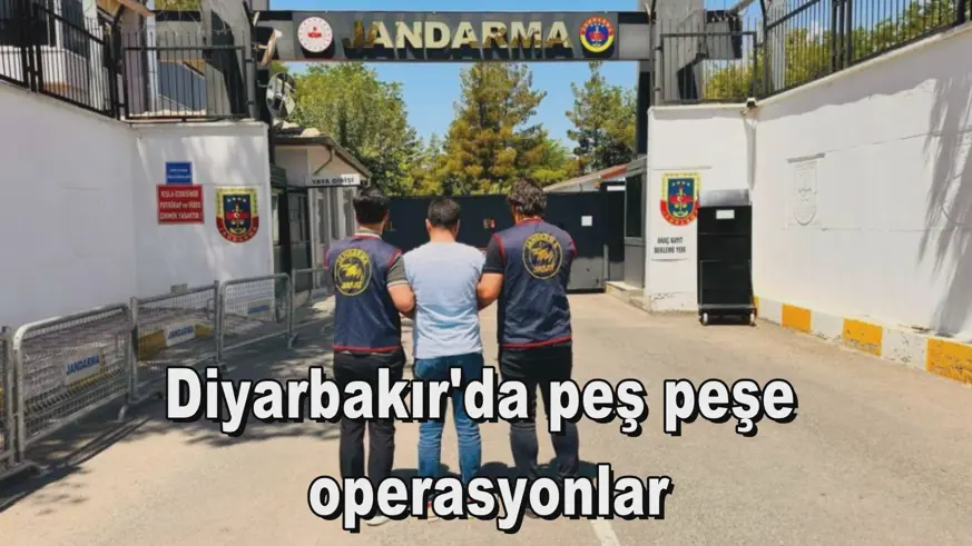Diyarbakır'da peş peşe  operasyonlar