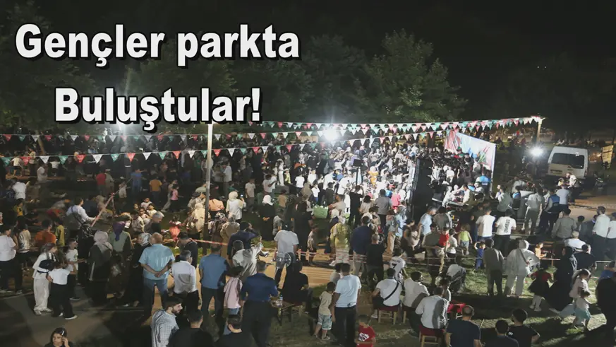 Gençler parkta Buluştular!