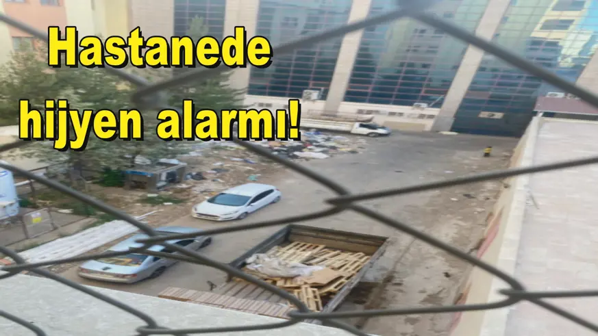 Hastanede  hijyen alarmı! 